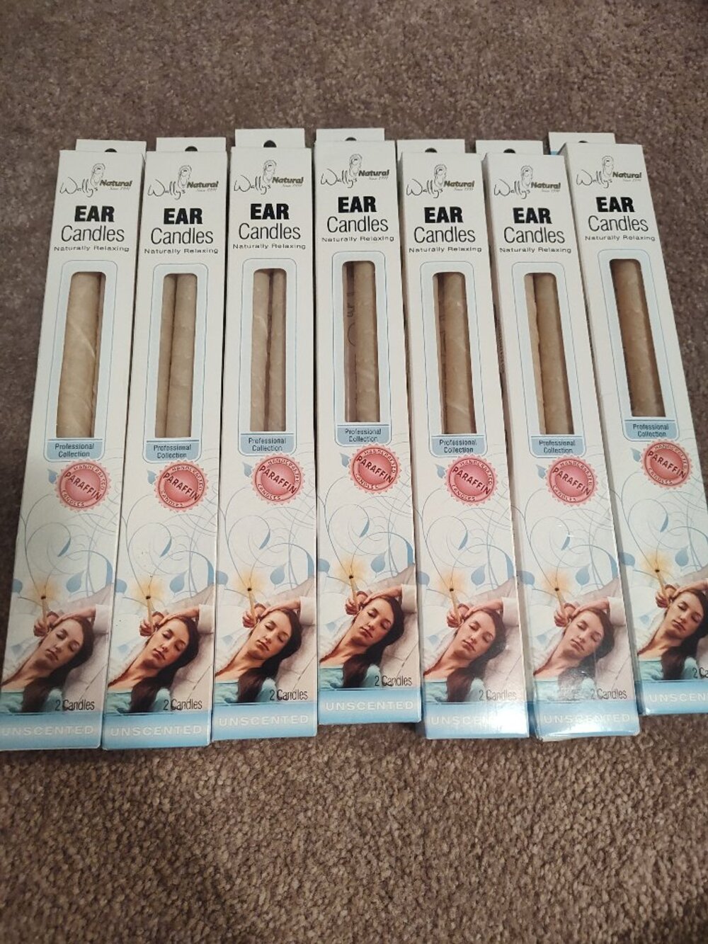 Wally's Natural Unscented Paraffin Ear Candles Professional (14 Count Total)